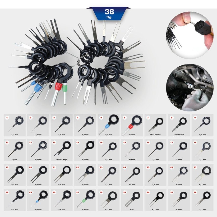 Brilliant Tools Vadu savienojumu demontāžas komplekts, 36-daļīgs