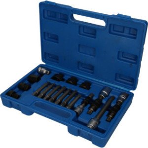 Brilliant Tools Ģeneratoru skriemeļu atslēgu komplekts, 18 daļīgs