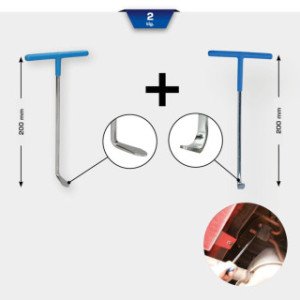 Brilliant Tools Āķu komplekts izpūtēju gumijām, 2 gab