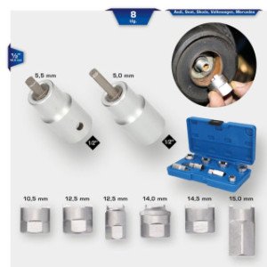 Brilliant Tools Amortizatora stieņa instrumentu komplekts, 8 daļīgs