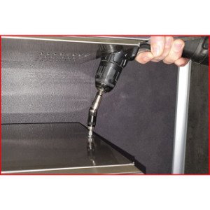 KS TOOLS 1/4" magnētiskais ātrās nomaiņas uzgaļu turētājs ar šarnīru