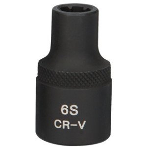 KS TOOLS 1/2", M6S, RIBE® triecienmuciņa, īsa