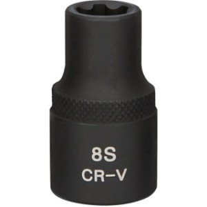 KS TOOLS 1/2", M8S, RIBE® triecienmuciņa, īsa