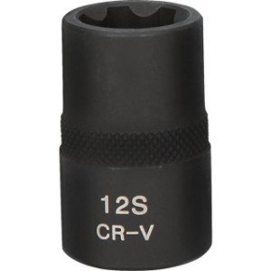 KS TOOLS 1/2", M12S, RIBE® triecienmuciņa, īsa