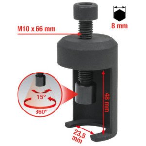 KS TOOLS Universālais vējstikla tīrītāju novilcējs, 23,5mm