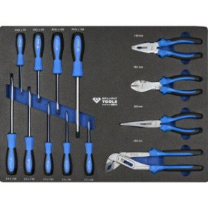 Brilliant Tools Pārvietojams darbnīcas plaukts ar 7 atvilktnēm un 347 instrumentiem