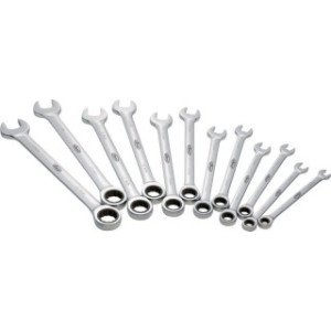 VIGOR 8-19mm kombinēto sprūdatslēgu komplekts 12 vienības