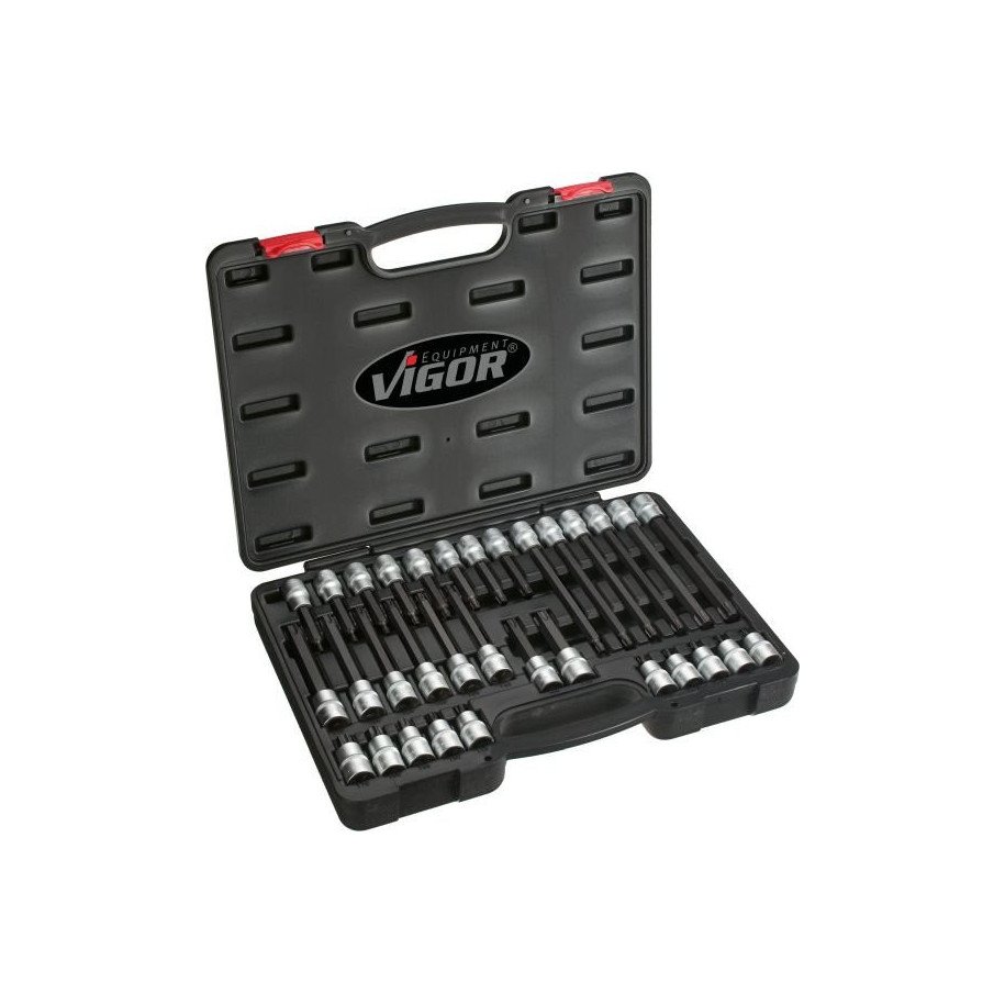 VIGOR 1/2", T20-T70, Uzgaļu kompl., 32 gab