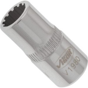 VIGOR 1/4", 7mm universālā muciņa, garums 25mm