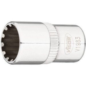 VIGOR 1/4", 10mm universālā muciņa, garums 25mm