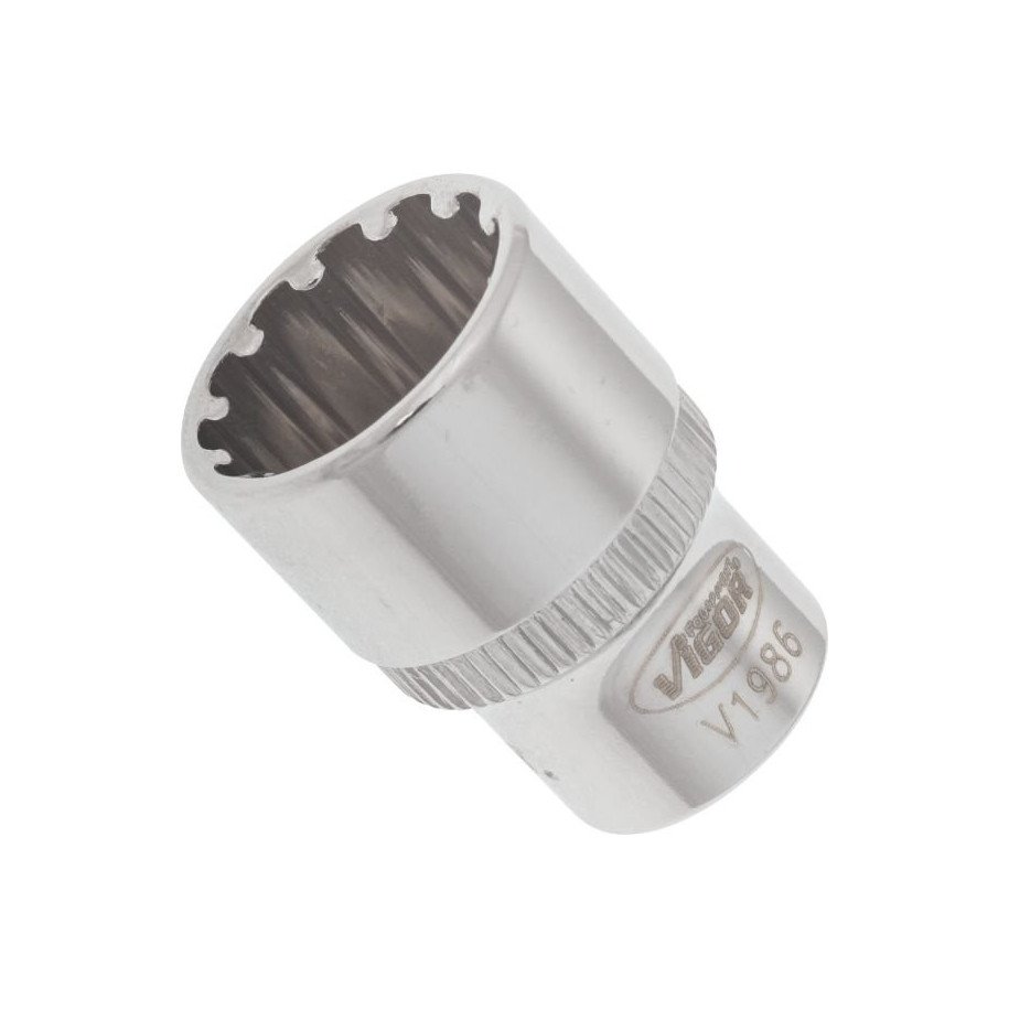 VIGOR 1/4", 13mm universālā muciņa, garums 25mm