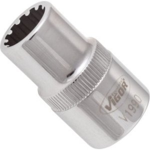 VIGOR 1/2", 12mm universālā muciņa, garums 38.1mm