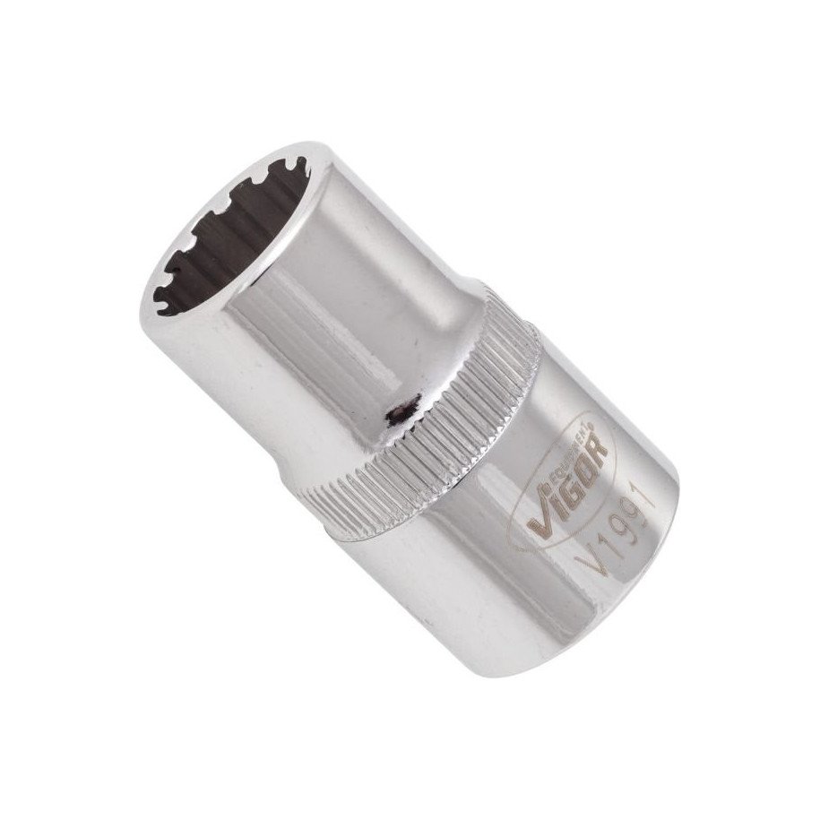 VIGOR 1/2", 13mm universālā muciņa, garums 38.1mm
