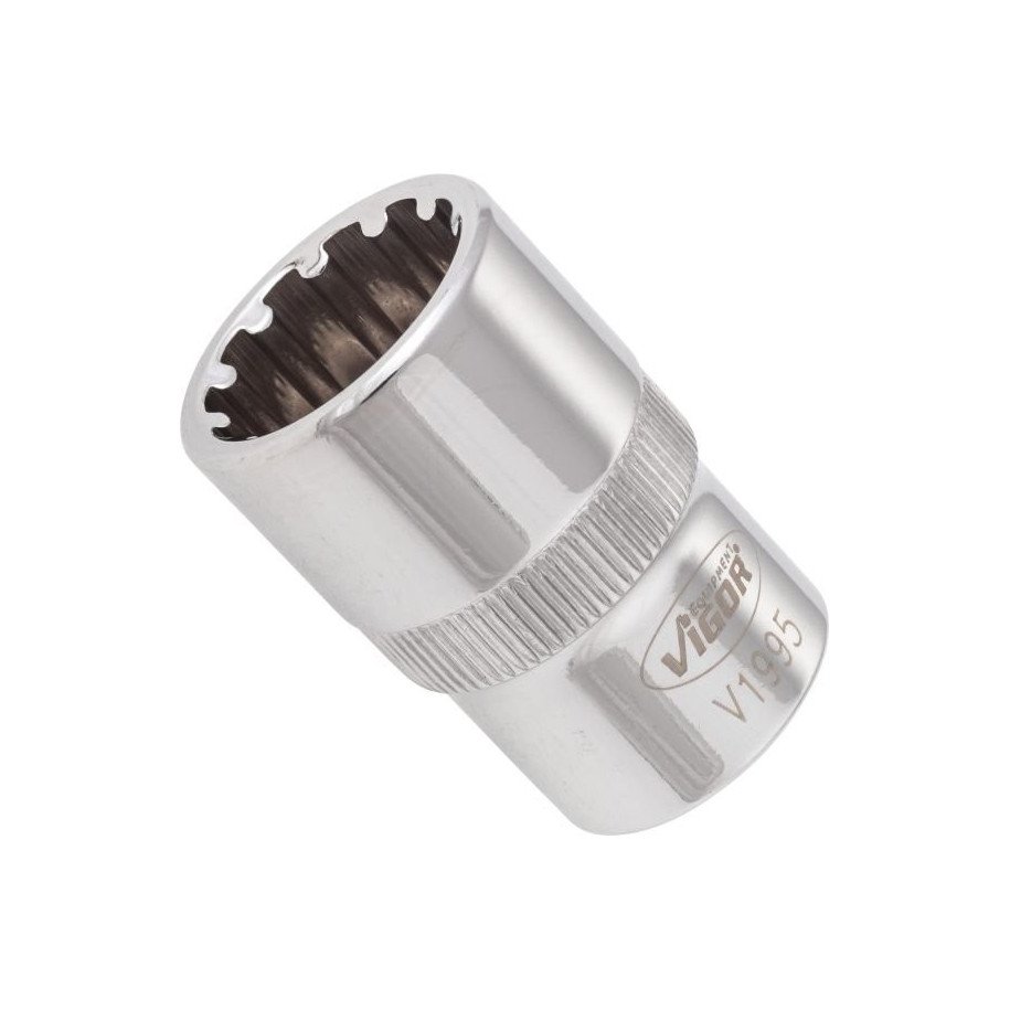 VIGOR 1/2", 17mm universālā muciņa, garums 38.1mm