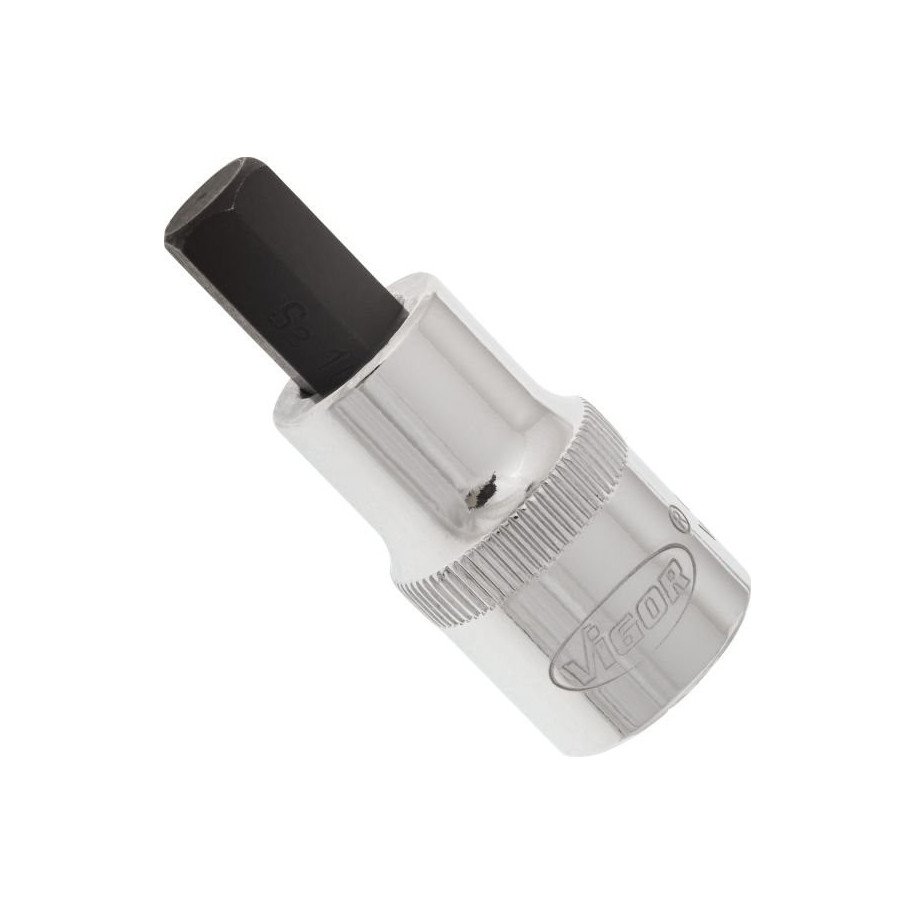 VIGOR 1/2" 10mm, muciņa ar uzgali, HEX, garums 55 mm