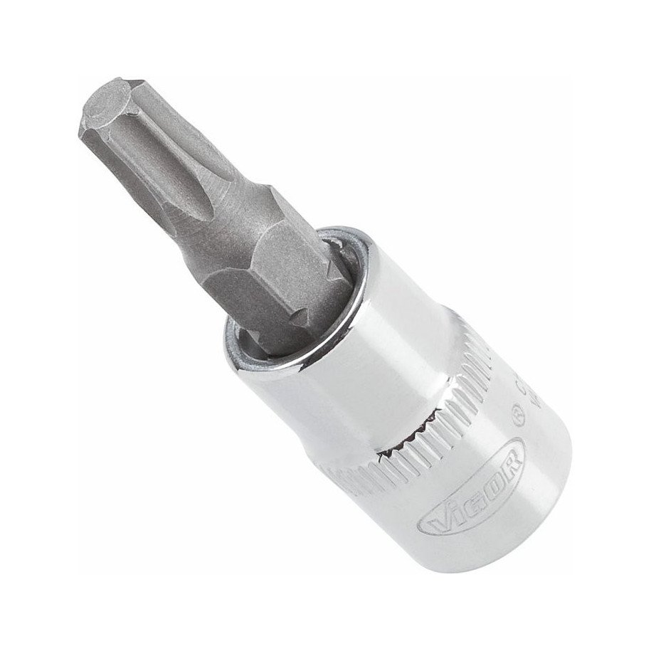 VIGOR 1/4" T27, muciņa ar uzgali, TORX, garums 38 mm