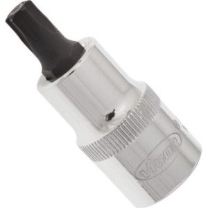 VIGOR 1/2" T45, muciņa ar uzgali, TORX, garums 55 mm