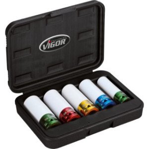 VIGOR 1/2" 15 - 22mm, triecienmuciņu kompl. 5gab., 6 - kantis