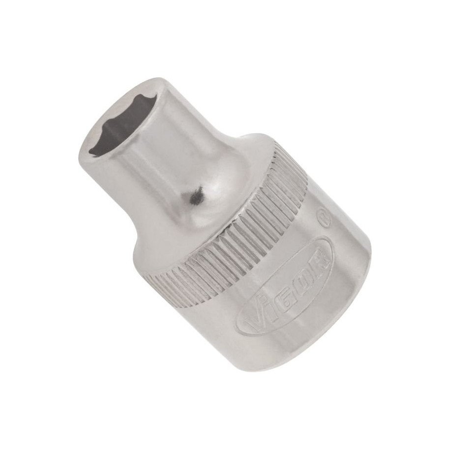 VIGOR 3/8" 7mm, 6-kanšu muciņa, garums 28 mm