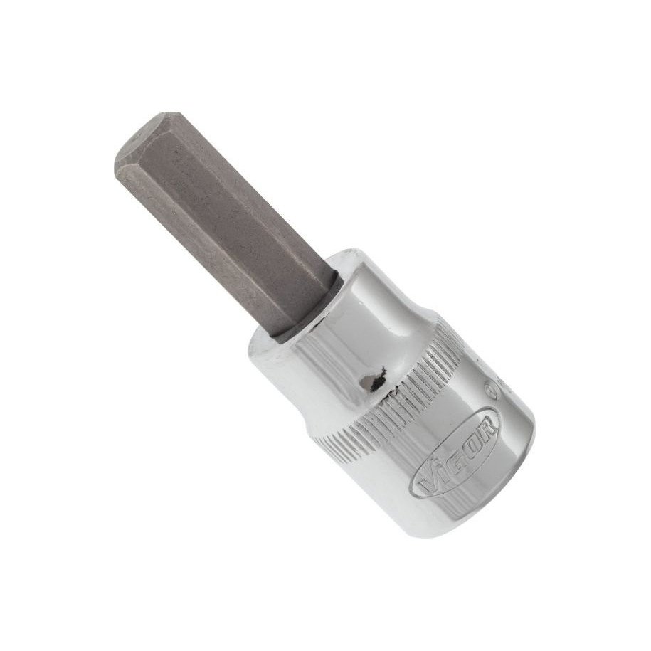 VIGOR 3/8" 8mm, muciņa ar uzgali, HEX, garums 49 mm