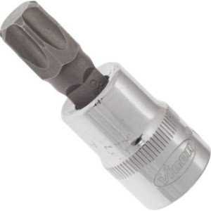VIGOR 3/8" T55, muciņa ar uzgali, TORX, garums 49 mm