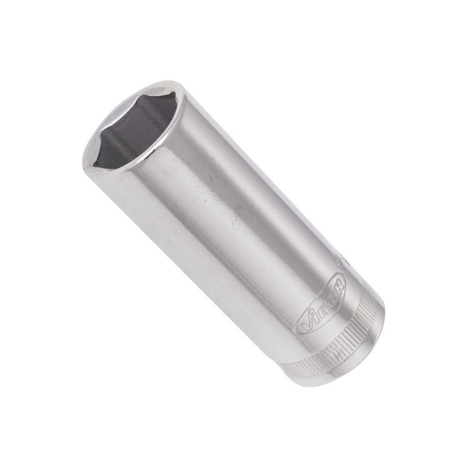 VIGOR 3/8" 17mm, 6-kanšu muciņa, garums 63 mm