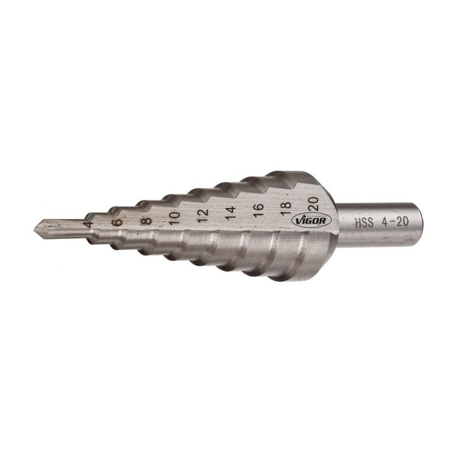 VIGOR Pakāpju urbis HSS 4-20 mm