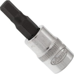 VIGOR 1/4" 5mm, muciņa ar uzgali, HEX, garums 38 mm