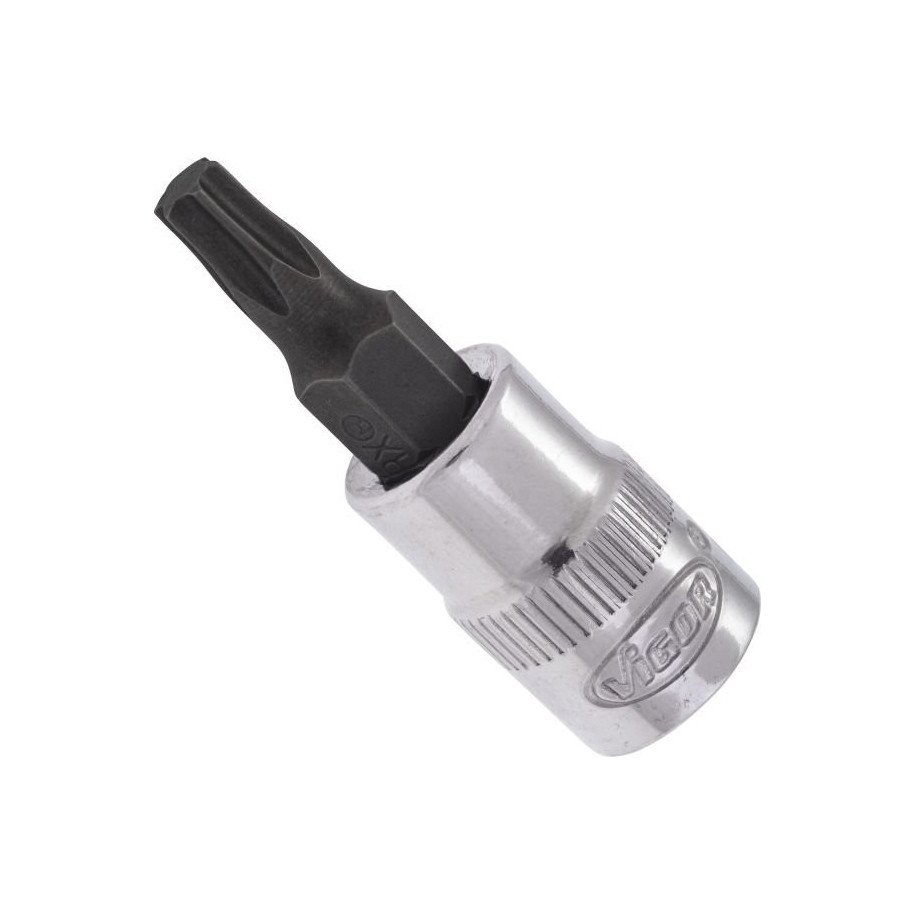 VIGOR 1/4" T25, muciņa ar uzgali, TORX, garums 38 mm