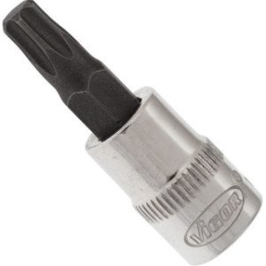 VIGOR 1/4" T30, muciņa ar uzgali, TORX, garums 38 mm