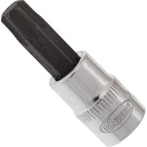 VIGOR 1/4" T40, muciņa ar uzgali, TORX, garums 38 mm