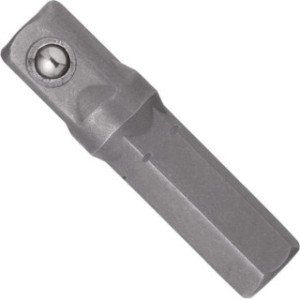 VIGOR 1/4" seškantis -1/4" kvadrāts adapteris, garums 25mm