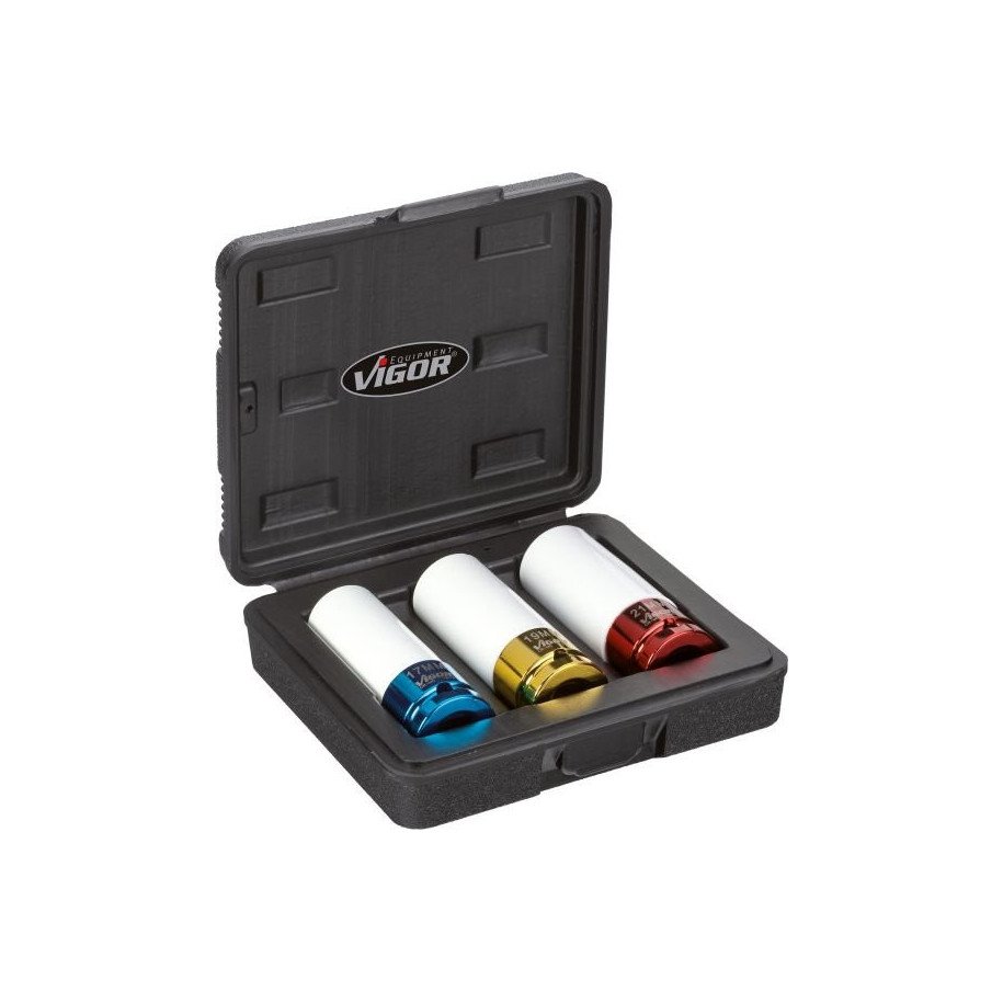 VIGOR 17mm, 19mm, 21mm Riteņa muciņu komplekts