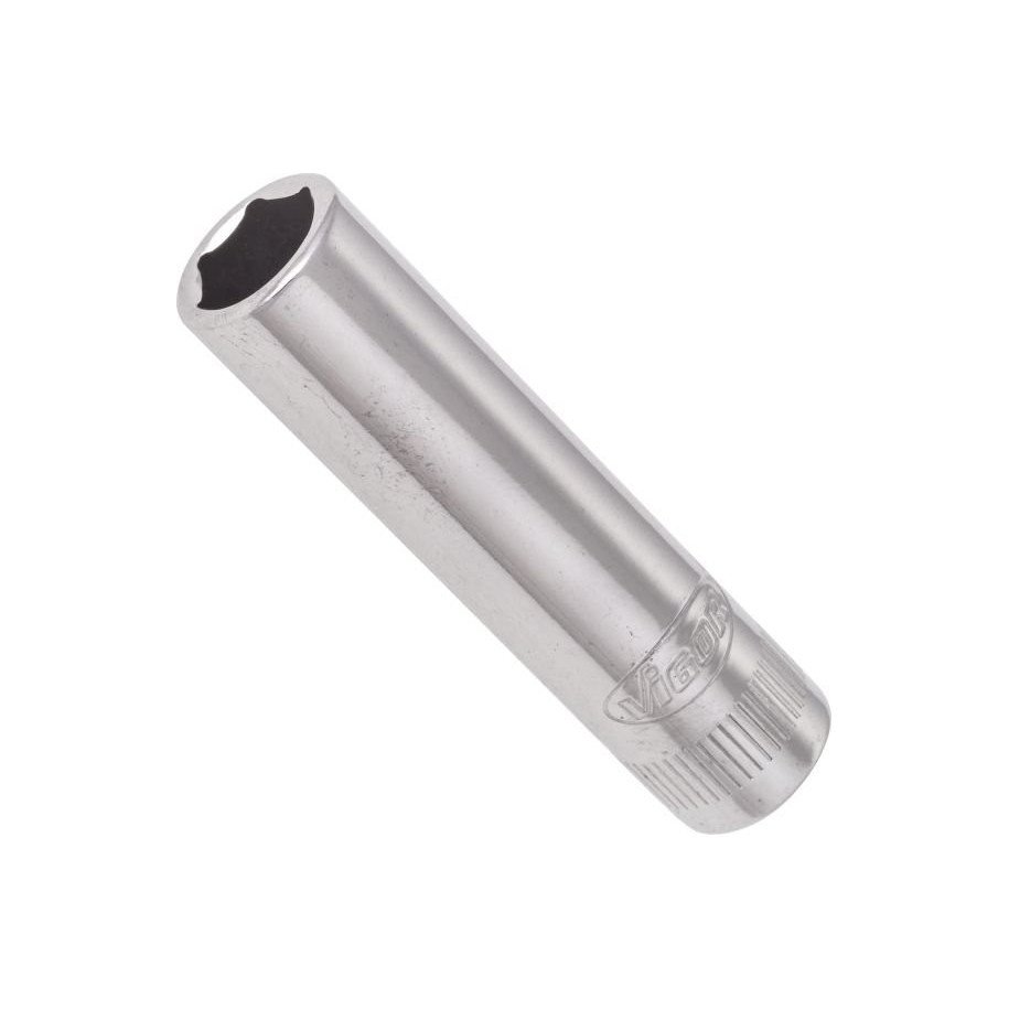 VIGOR 1/4" 8mm, 6-kanšu muciņa, garums 50 mm