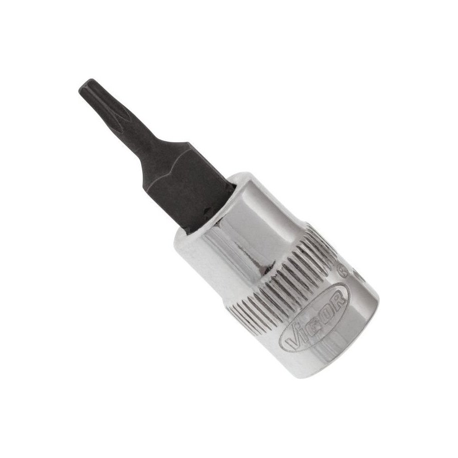 VIGOR 1/4" T9, muciņa ar uzgali, TORX, garums 38 mm