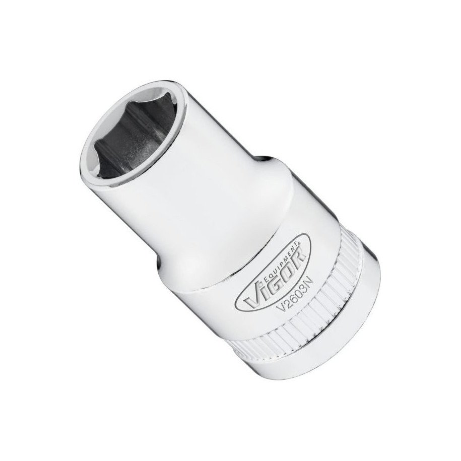 VIGOR 1/2" 12mm, 6-kanšu muciņa, garums 38 mm