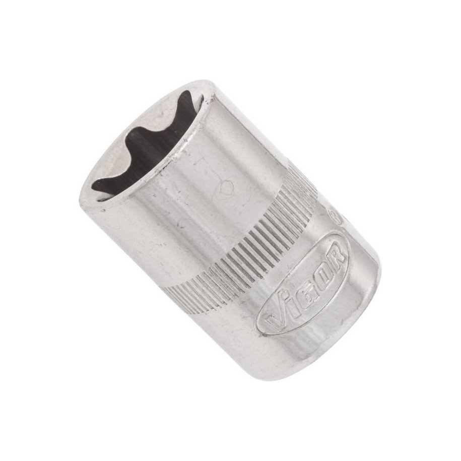 VIGOR 3/8" E18 muciņa, TORX-E, garums 28mm