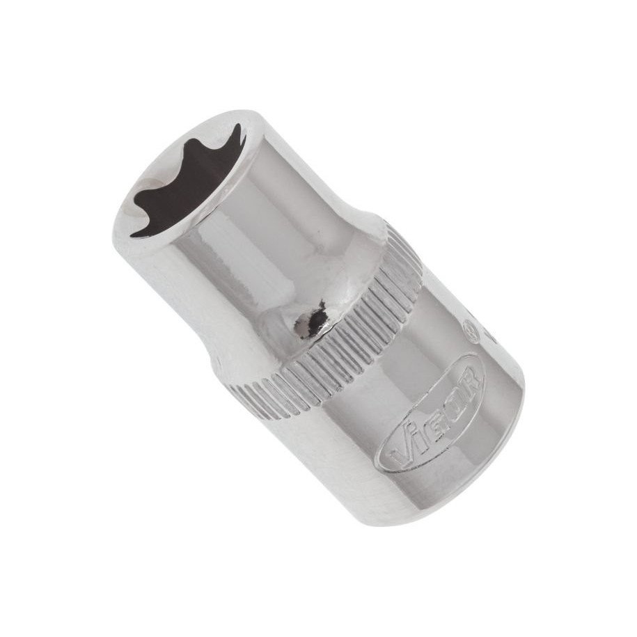 VIGOR 1/4" E10 muciņa, TORX-E, garums 25mm
