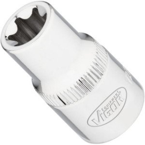 VIGOR 1/2" E14 muciņa, TORX-E, garums 38mm