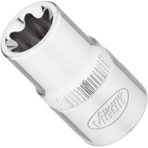 VIGOR 1/2" E16 muciņa, TORX-E, garums 38mm