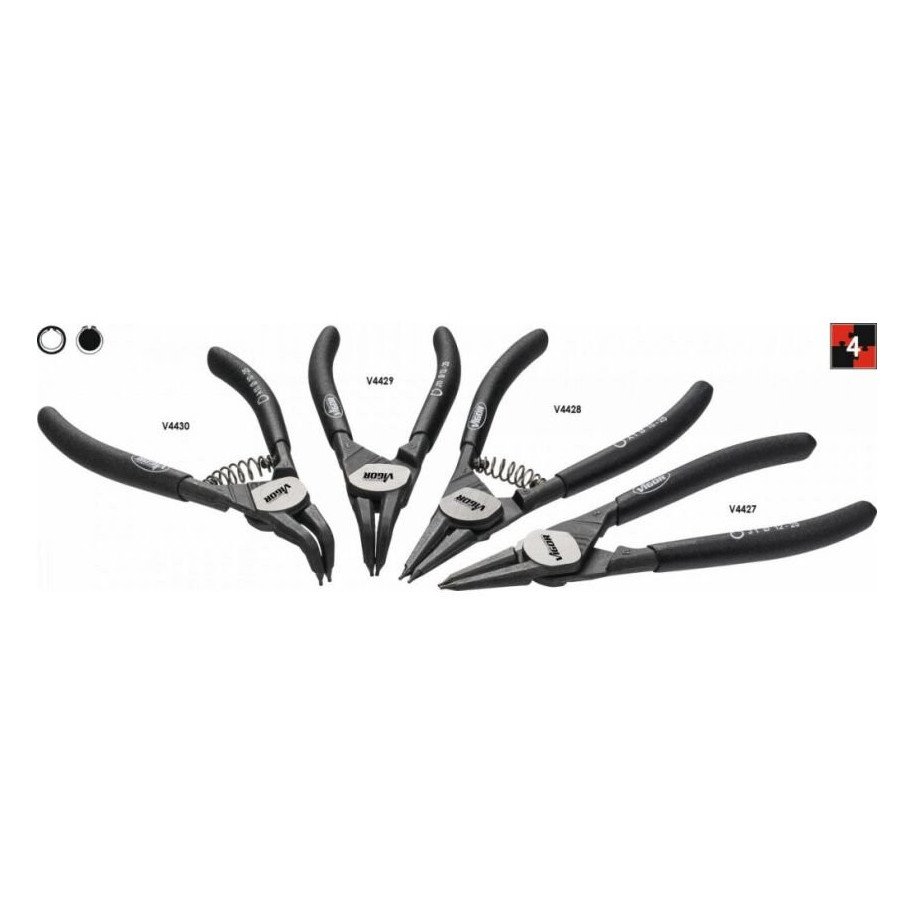 VIGOR 1.3mm Sprostgredzenu stangu komplekts, garums 140mm