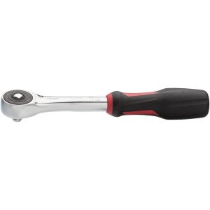 VIGOR 1/4" pārslēdzama sprūdatslēga ar grozāmu rokturi, 72 zobi, garums 176mm