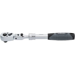 VIGOR 3/8" teleskopiska sprūdatslēga, 90 zobi, garums 350mm
