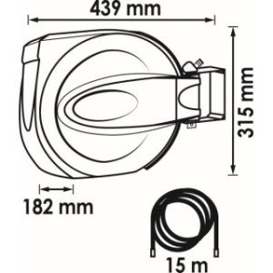 VIGOR 10mm, 15m Gaisa caurules spole, 12 bar