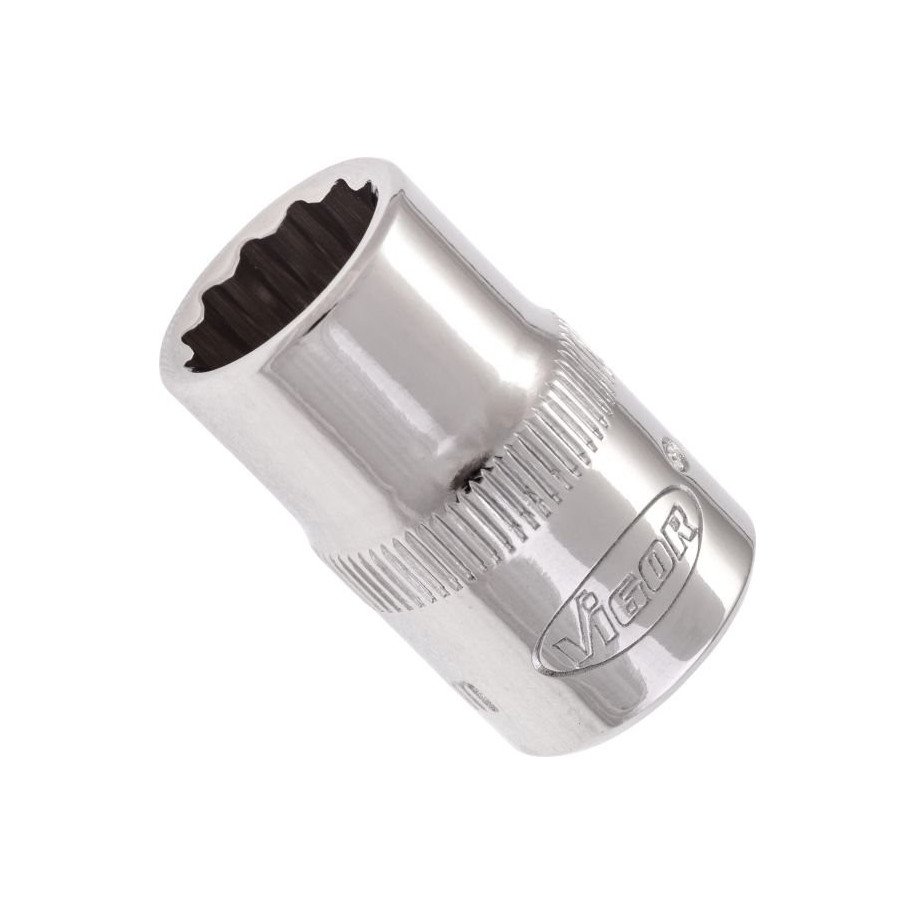 VIGOR 3/8" 11mm muciņa, 12-kantis, garums 28mm