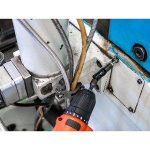 VIGOR 1/4" Triecienizturīgs uzgaļu adapteris ar šarnīru, garums 88mm