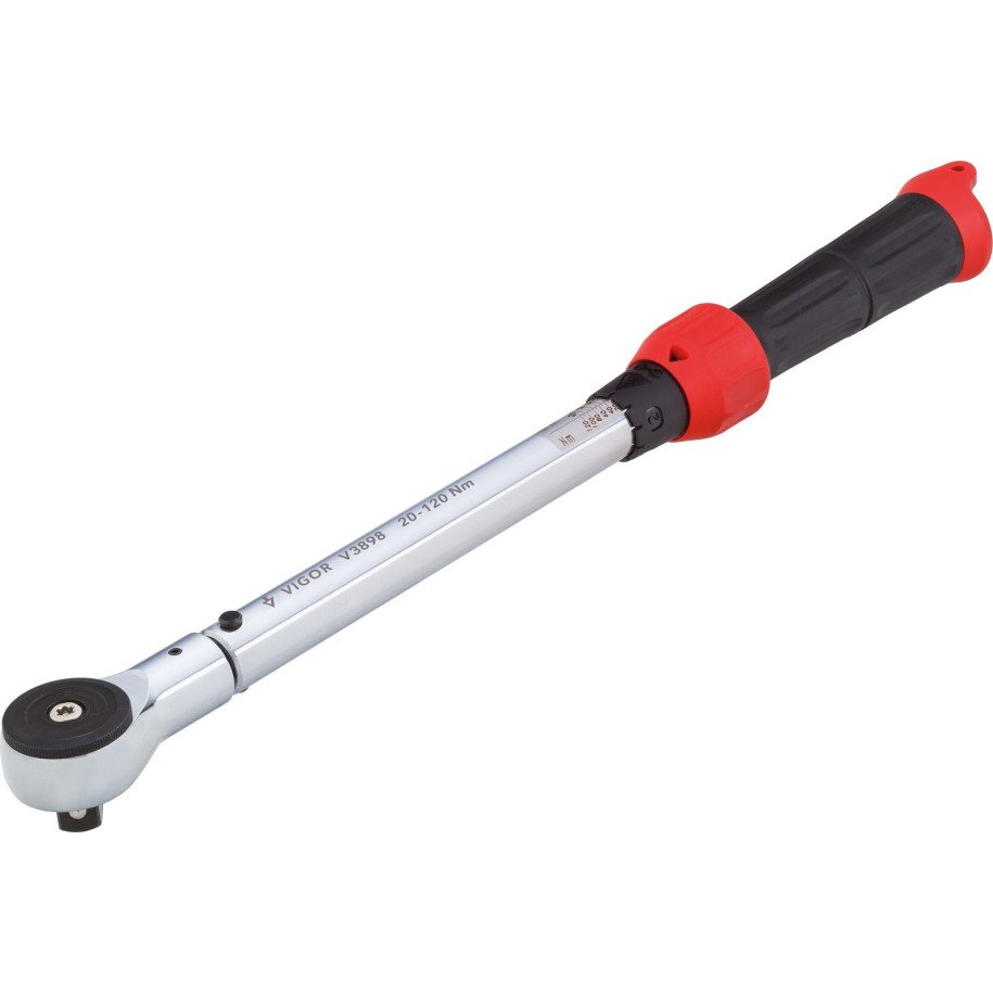 VIGOR 1/2" 20 - 120 Nm Dinamometriskā atslēga, garums 445 mm