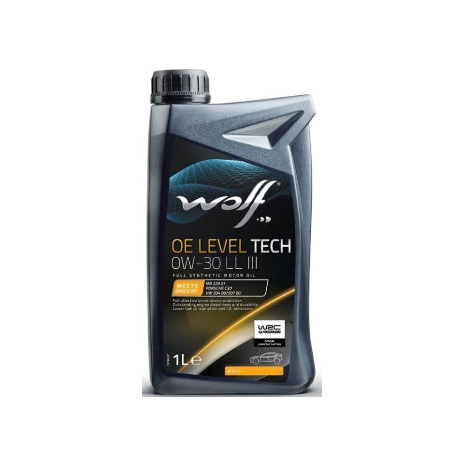 WOLF OE LEVEL TECH 0W30 LL III 1L