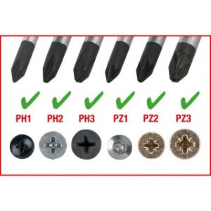 KS TOOLS 6in1 ERGOTORQUEplus skrūvgriezis, 230mm